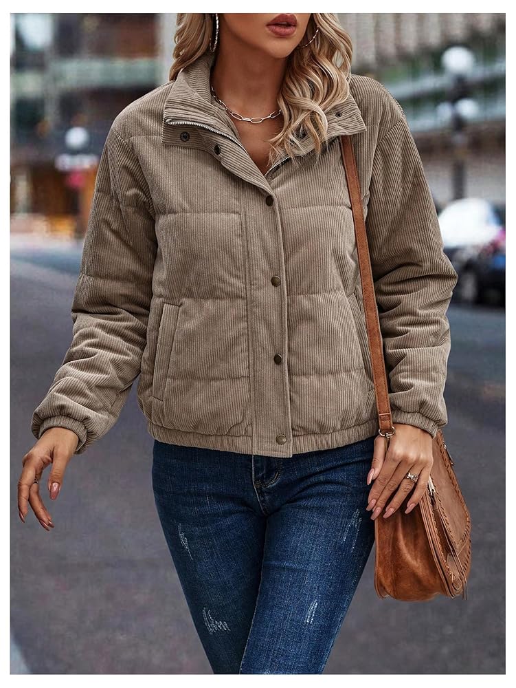 【eaphi】CORDUROY PUFFY JACKET Eaphi CORDUROY PUFFY JACKET